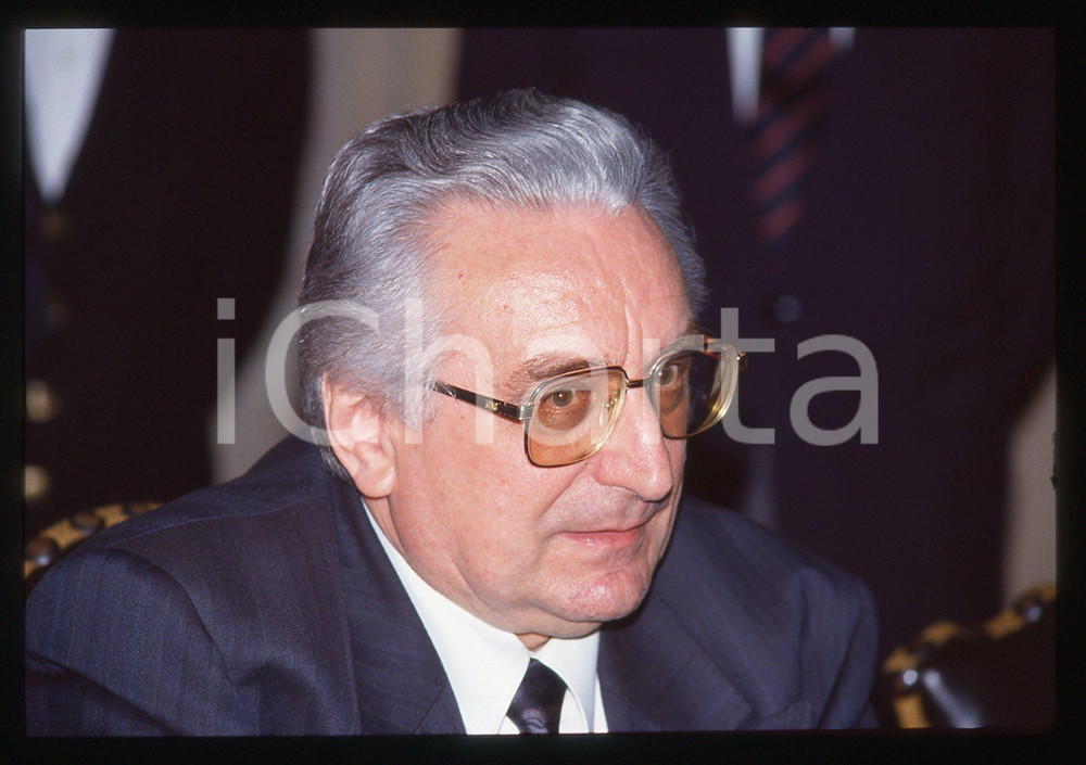 35mm vintage slide* 1991 ROMA Franjo TUDMAN in visita a Palazzo Chigi (7)