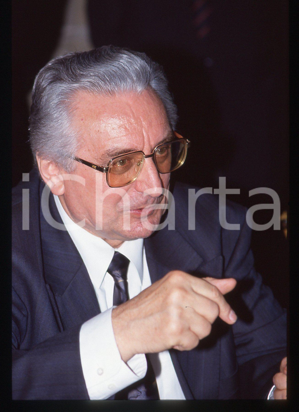 35mm vintage slide* 1991 ROMA Franjo TUDMAN in visita a Palazzo Chigi (8)