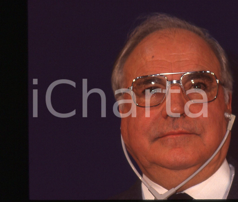 35mm vintage slide* 1993 MILANO Helmut KOHL durante un evento DC POLITICA (20)