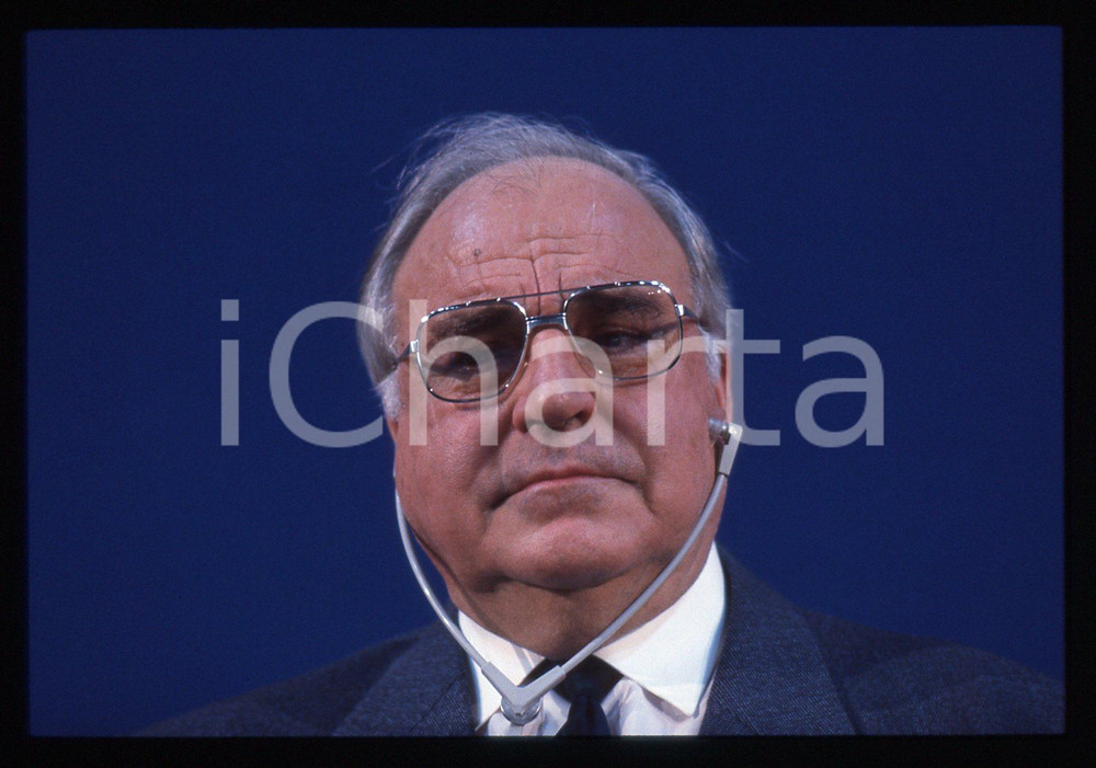 35mm vintage slide* 1993 MILANO Helmut KOHL durante un evento DC POLITICA (23)