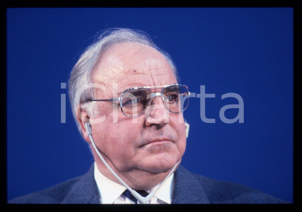 35mm vintage slide* 1993 MILANO Helmut KOHL durante un evento DC POLITICA (24)
