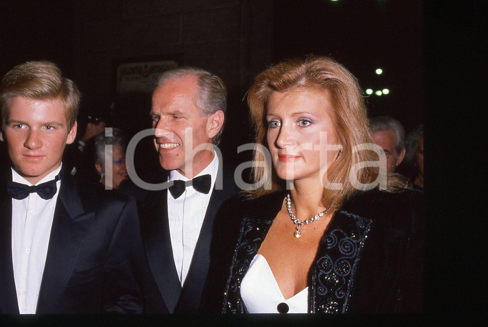 35mm vintage slide* 1985 ca Nicola e Francesco TRUSSARDI Maria Luisa GAVAZZENI 