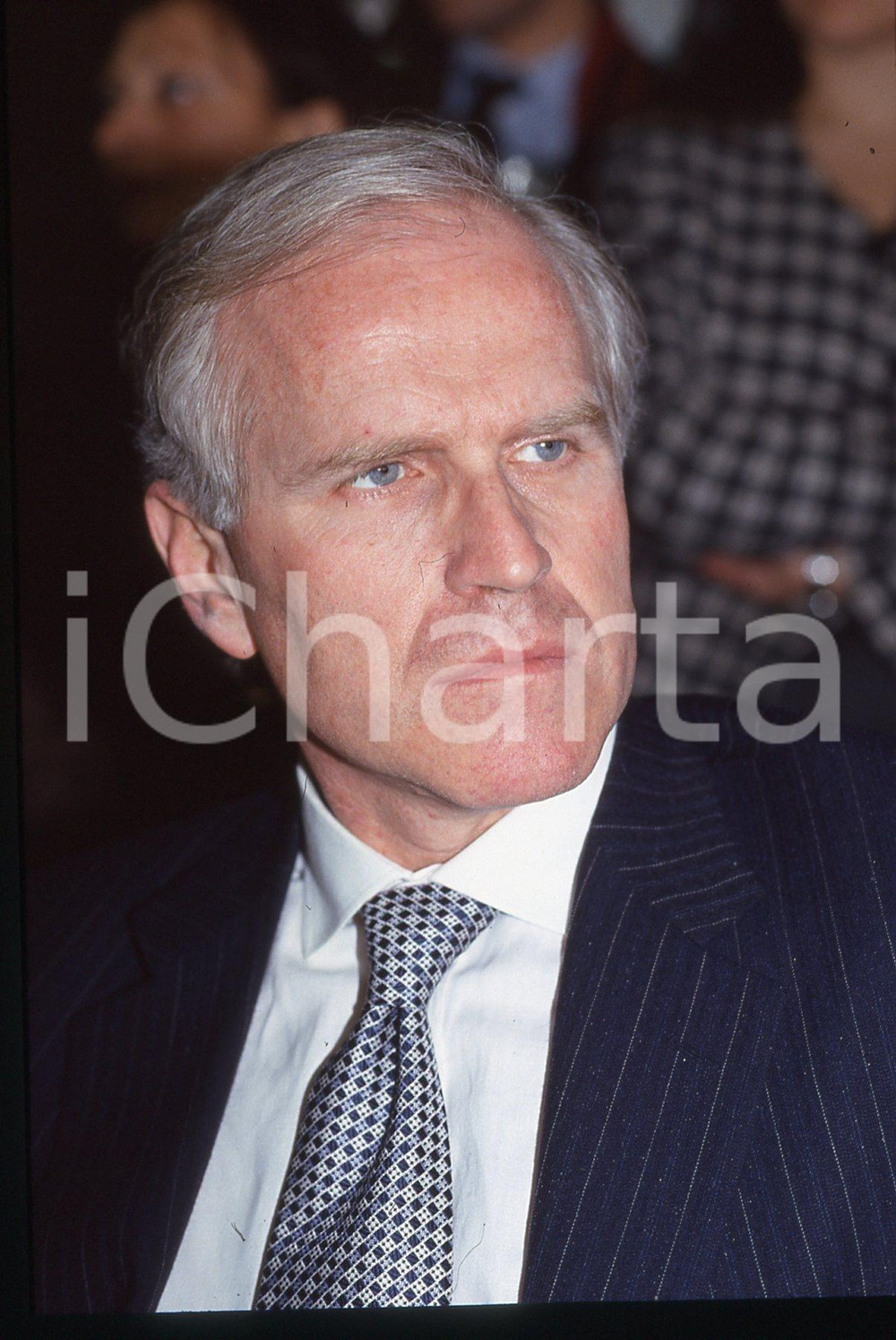 Fotografia d epoca originale 35mm vintage slide 1990 ca MODA Nicola TRUSSARDI ritratto dello stilista 5 1