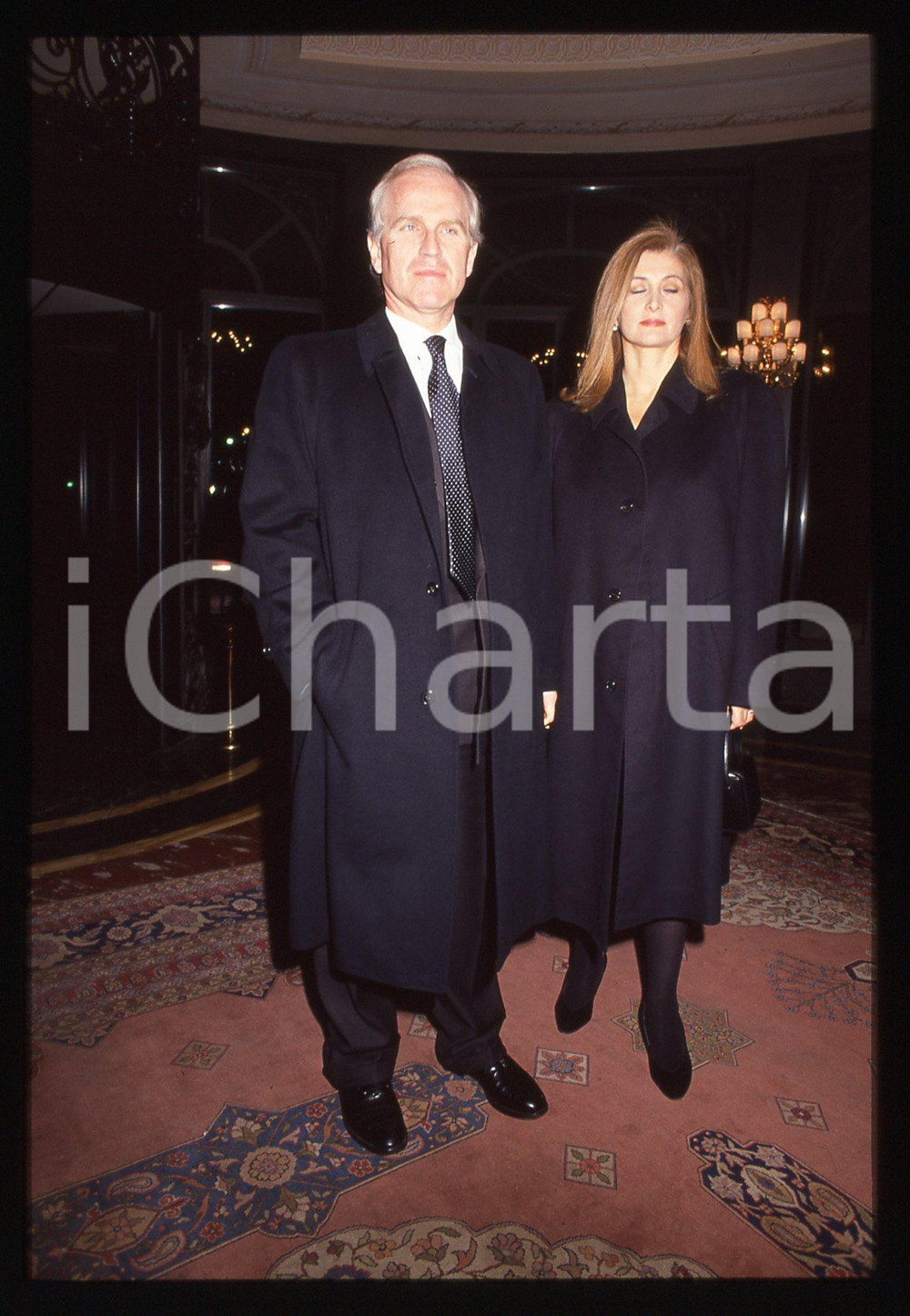35mm vintage slide* 1995 MILANO Principe di Savoia Nicola e M. Luisa TRUSSARDI