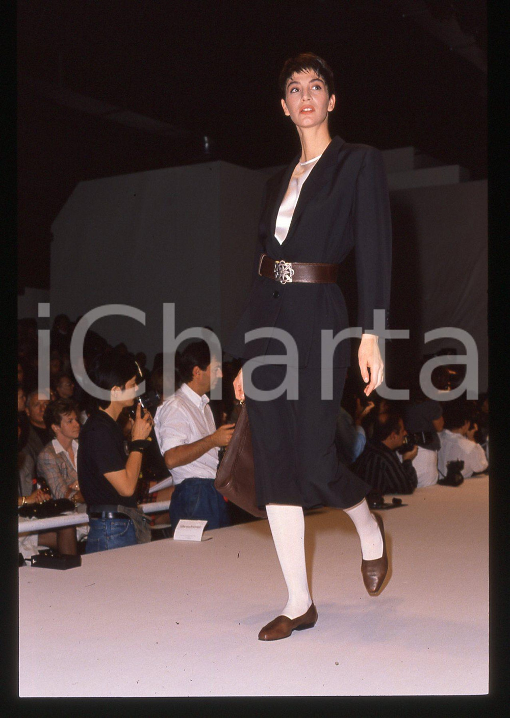 35mm vintage slide* 1990 ca MILANO Alberta FERRETTI Sfilata (21)