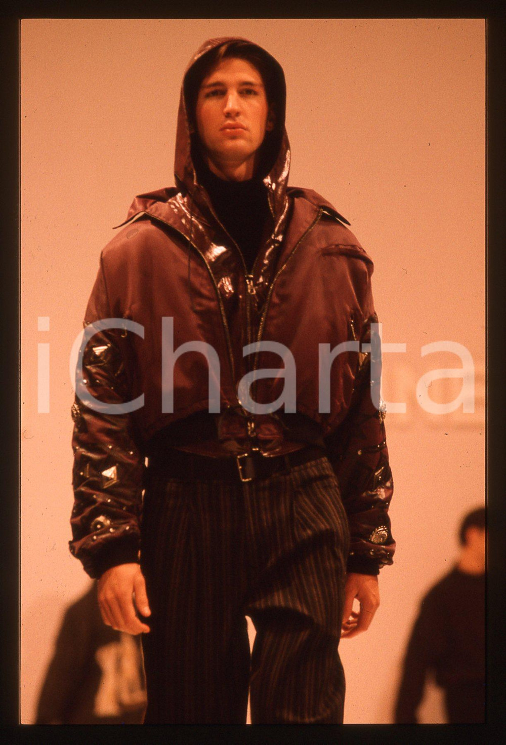 35mm vintage slide* 1990 ca MILANO? Maurizio BONAS Sfilata