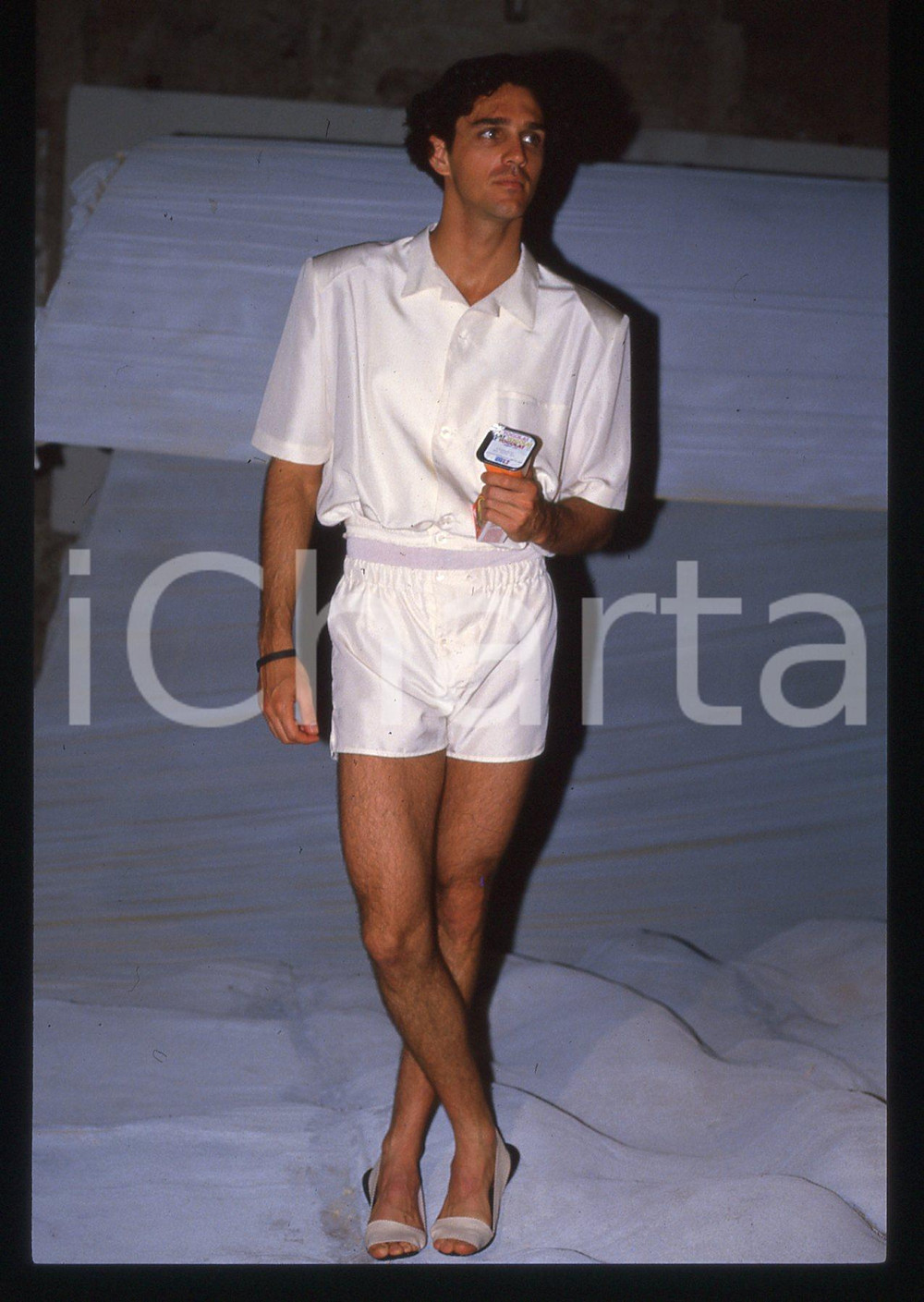 35mm vintage slide* 1985 ca MODA Giorgio CORREGGIARI Collezione uomo 7