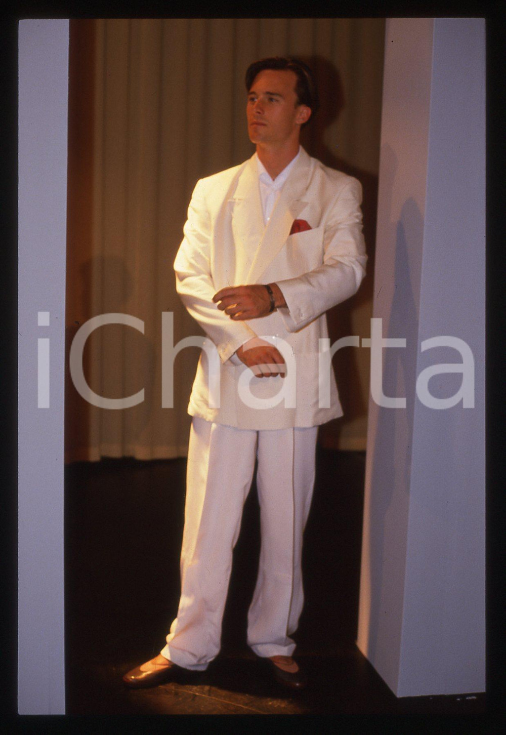 35mm vintage slide* 1985 ca MODA Giorgio CORREGGIARI Collezione uomo 12