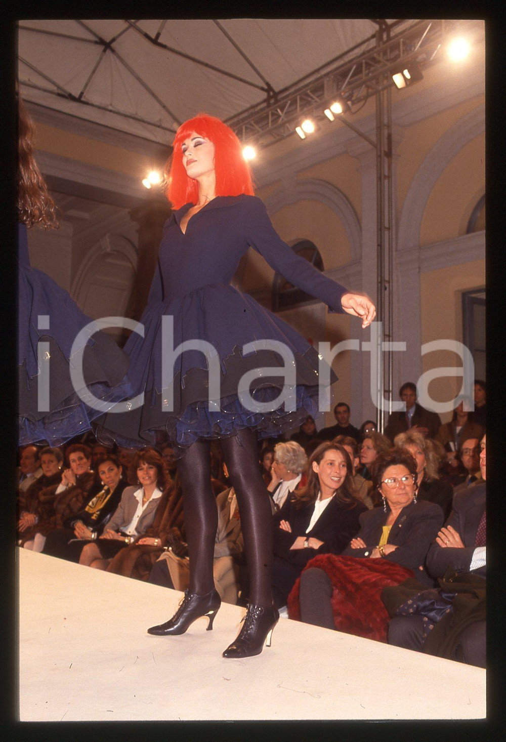 Fotografia d epoca originale 35mm vintage slide 1993 MODA Chiara BONI Sfilata autunno inverno  93 94 33 1
