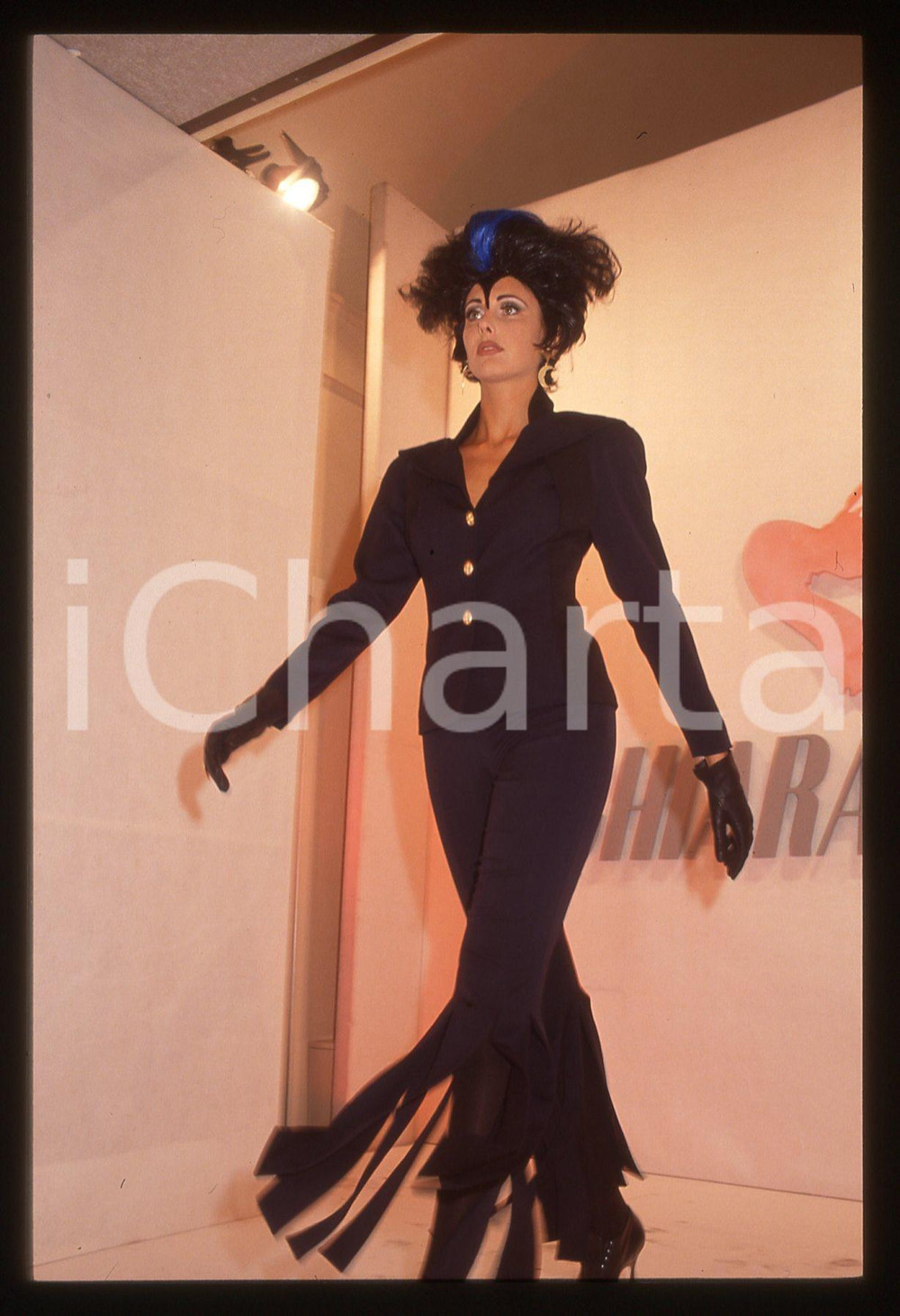 Fotografia d epoca originale 35mm vintage slide 1993 MODA Chiara BONI Sfilata autunno inverno  93 94 34 1