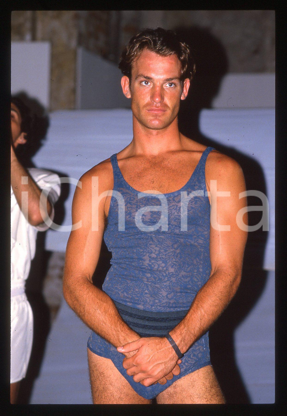 35mm vintage slide* 1985 ca MODA Giorgio CORREGGIARI Collezione uomo 2