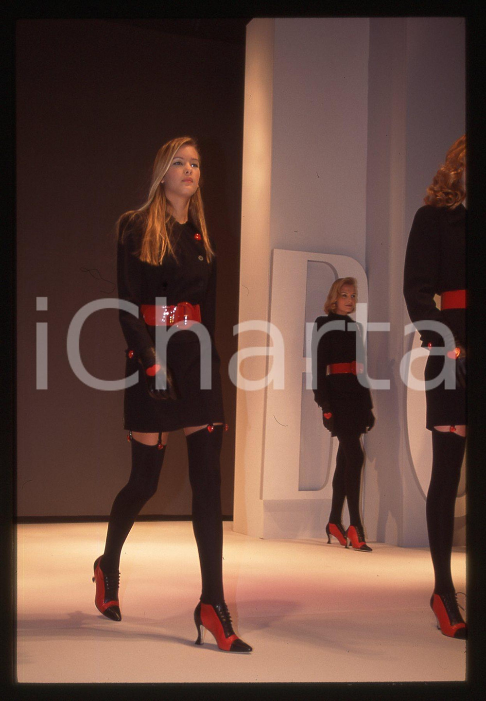 35mm vintage slide* 1995 MODA Chiara BONI Sfilata autunno-inverno '95-'96 (10)