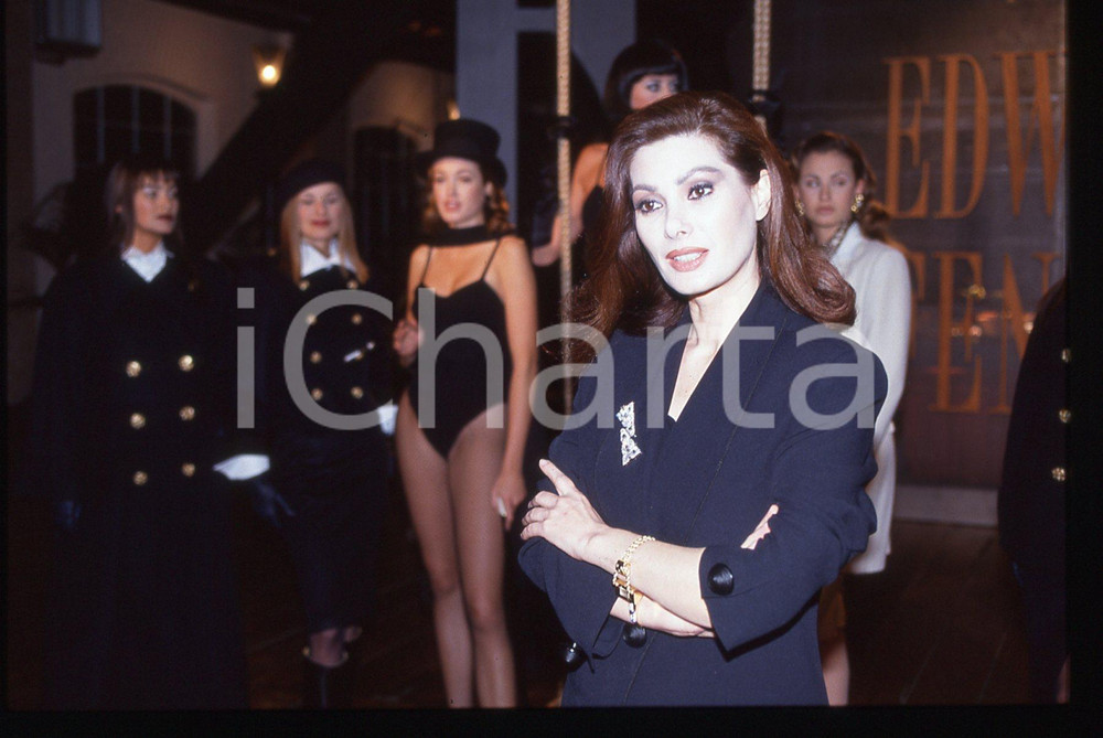 35mm vintage slide* 1993 MODA Edwige FENECH Collezione autunno-inverno (31)