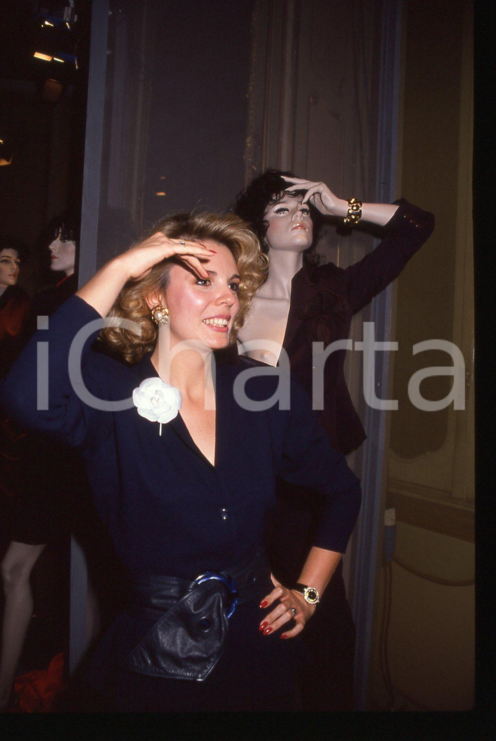 35mm vintage slide* 1995 ca MODA Edwige FENECH Collezione autunno-inverno (3)