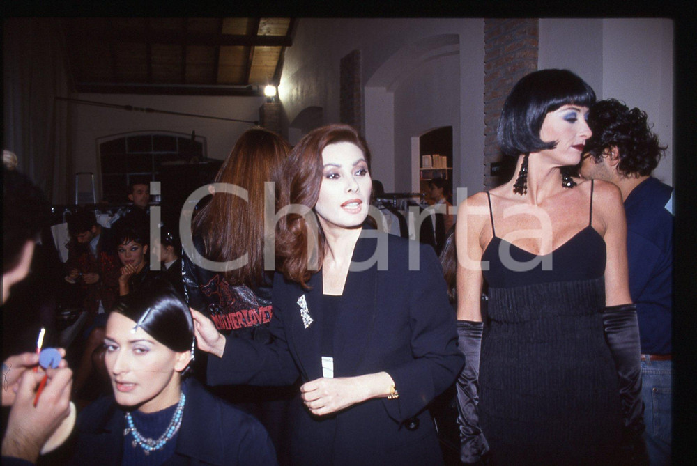 35mm vintage slide* 1993 MODA Edwige FENECH Collezione autunno-inverno (13)