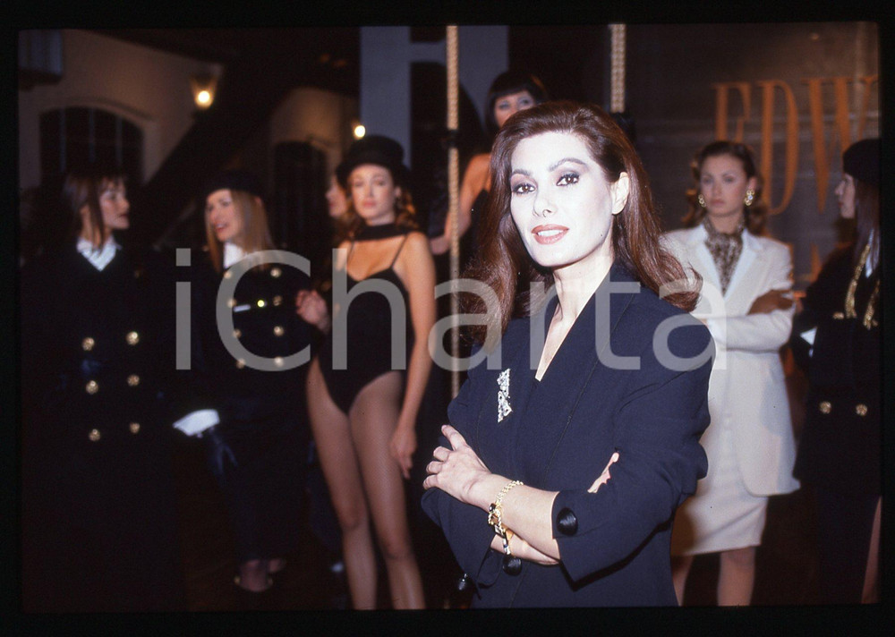 35mm vintage slide* 1993 MODA Edwige FENECH Collezione autunno-inverno (25)