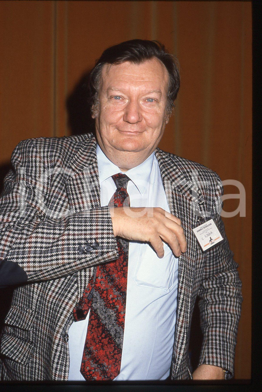 35mm vintage slide* 1986 MILANO Carlo RUBBIA al convegno "Uomini e Tecnologie" 8