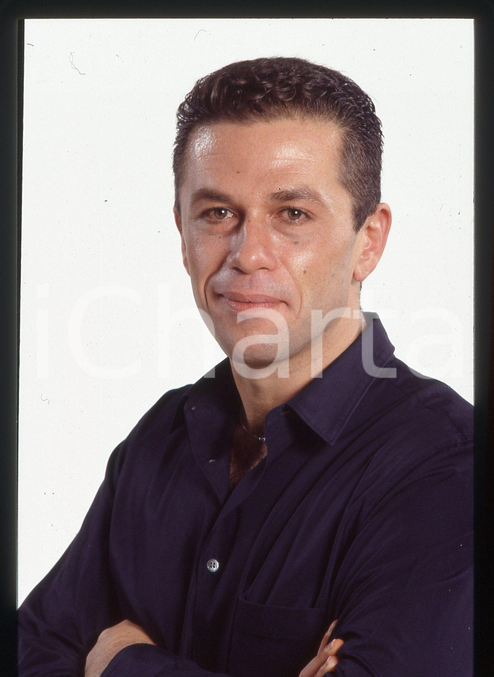 35mm vintage slide* 1995 ca MODA Gai MATTIOLO Ritratto dello stilista (1)