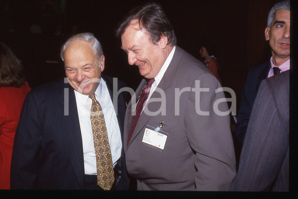 35mm vintage slide* 1996 MILANO Carlo RUBBIA Burton RICHTER al convegno Nobel 6