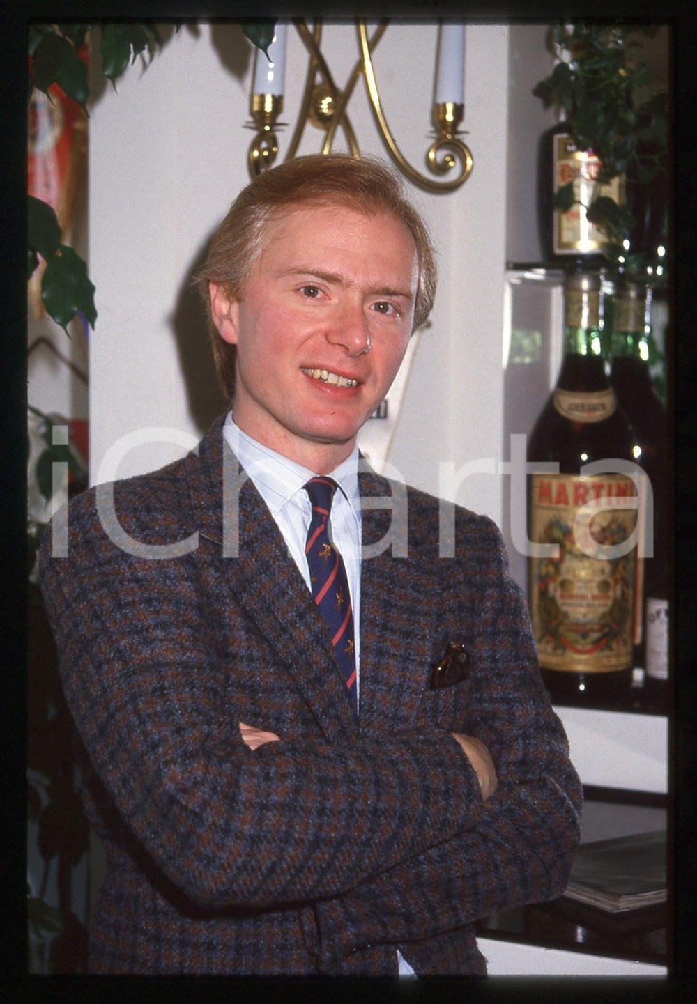 35mm vintage slide* 1989 MILANO Roberto CHEVALIER Ritratto Terrazza Martini (14)