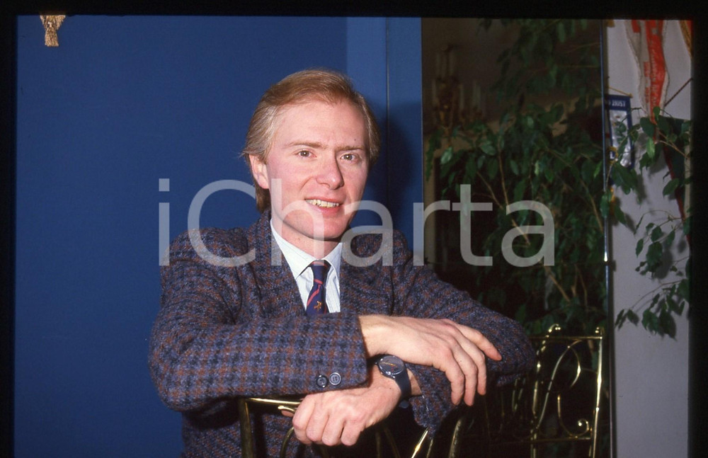 35mm vintage slide* 1989 MILANO Roberto CHEVALIER Ritratto Terrazza Martini (15)