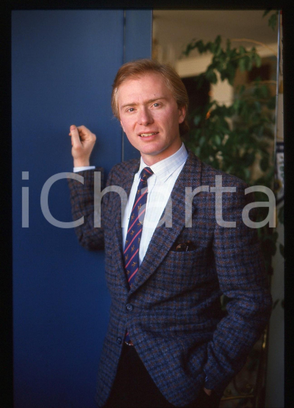 35mm vintage slide* 1989 MILANO Roberto CHEVALIER Ritratto Terrazza Martini (17)