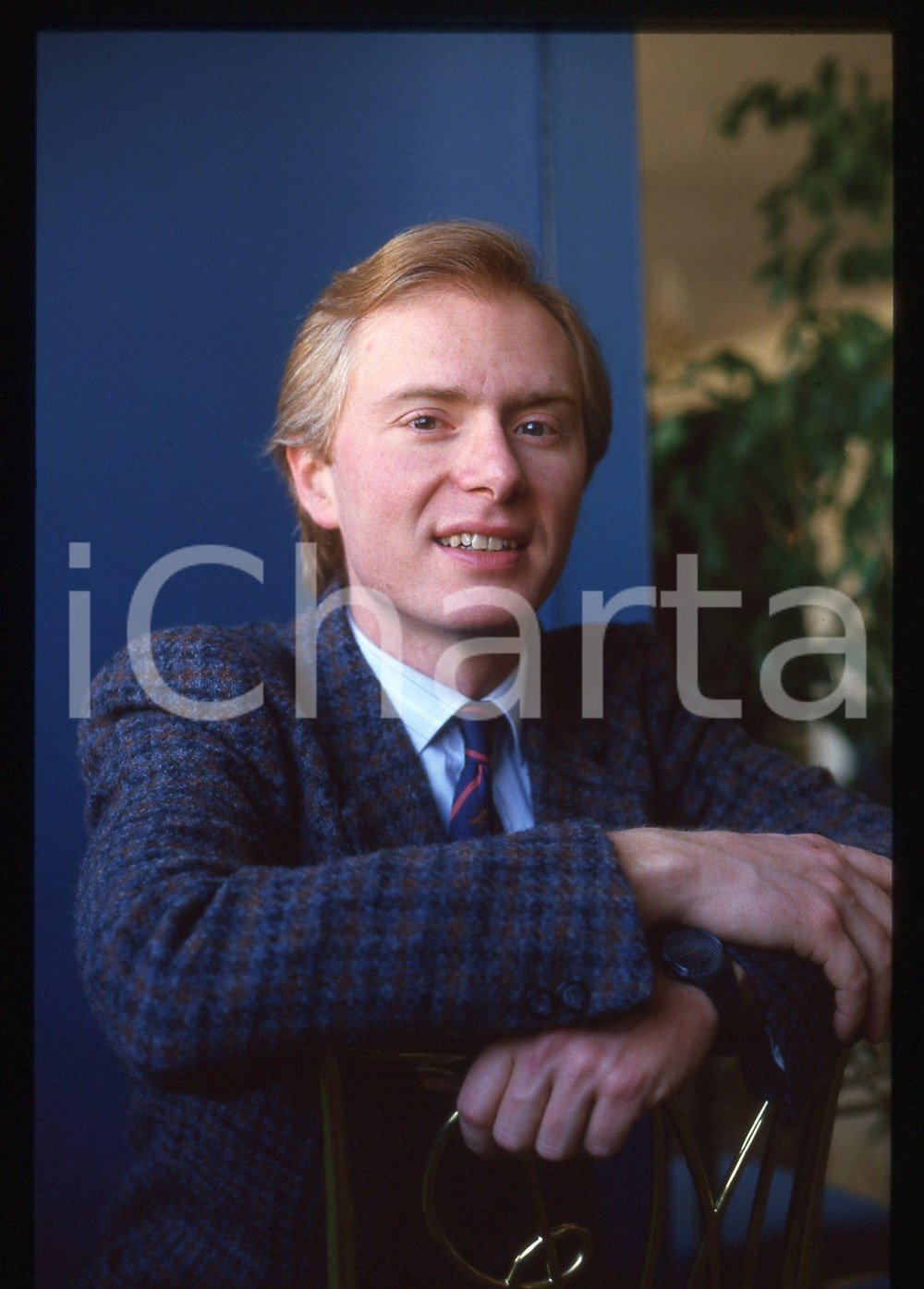 35mm vintage slide* 1989 MILANO Roberto CHEVALIER Ritratto Terrazza Martini (18)