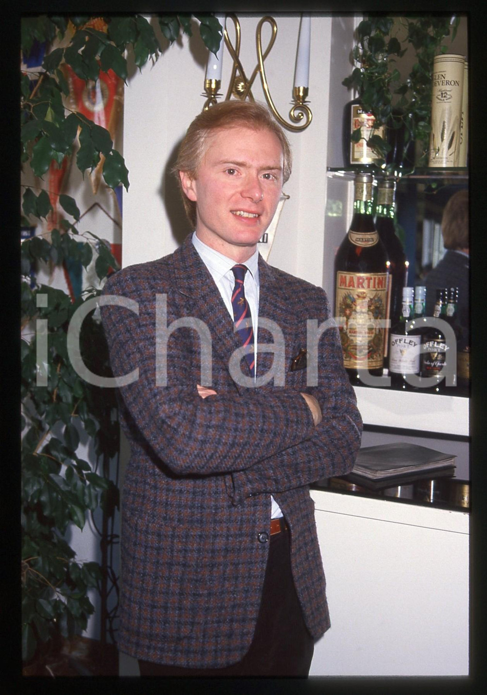35mm vintage slide* 1989 MILANO Roberto CHEVALIER Ritratto Terrazza Martini (20)