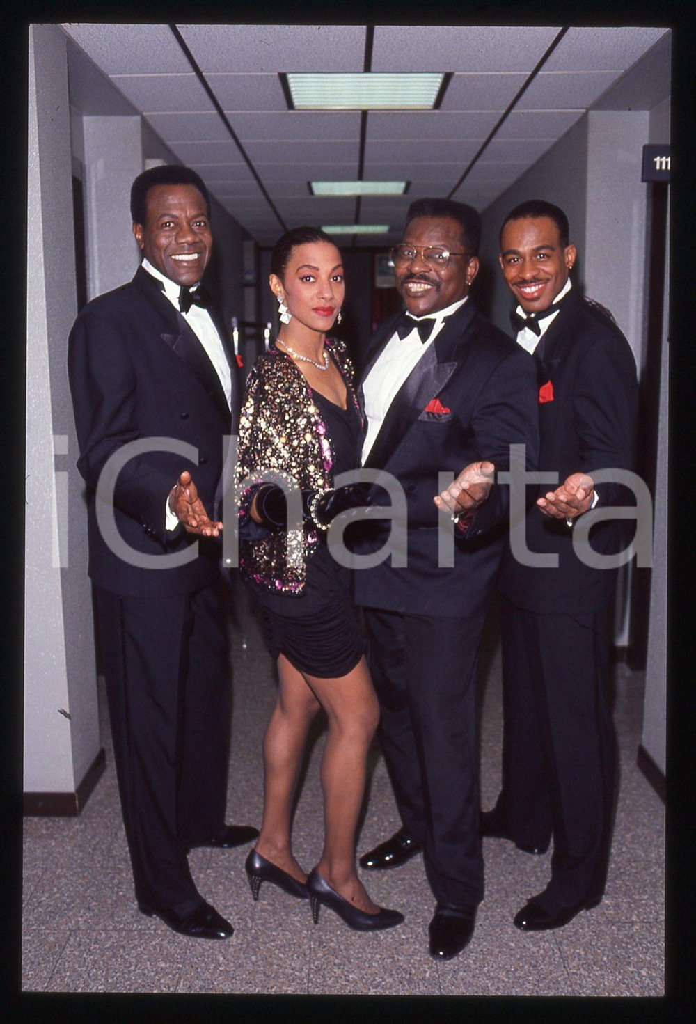 35mm vintage slide* 1991 TELEMIKE - THE PLATTERS backstage (2)