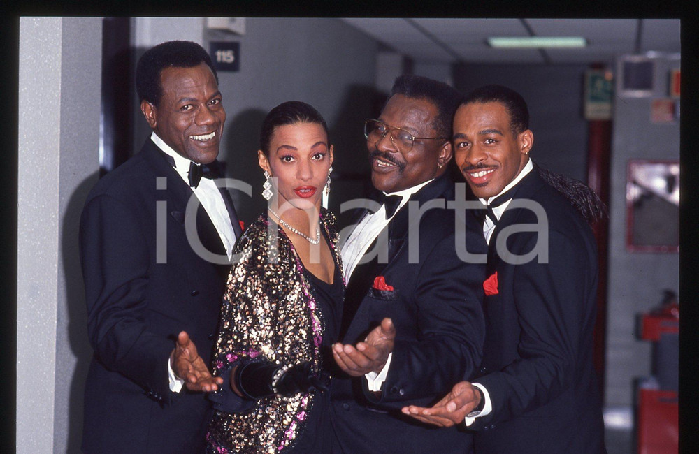 35mm vintage slide* 1991 TELEMIKE - THE PLATTERS backstage (3)