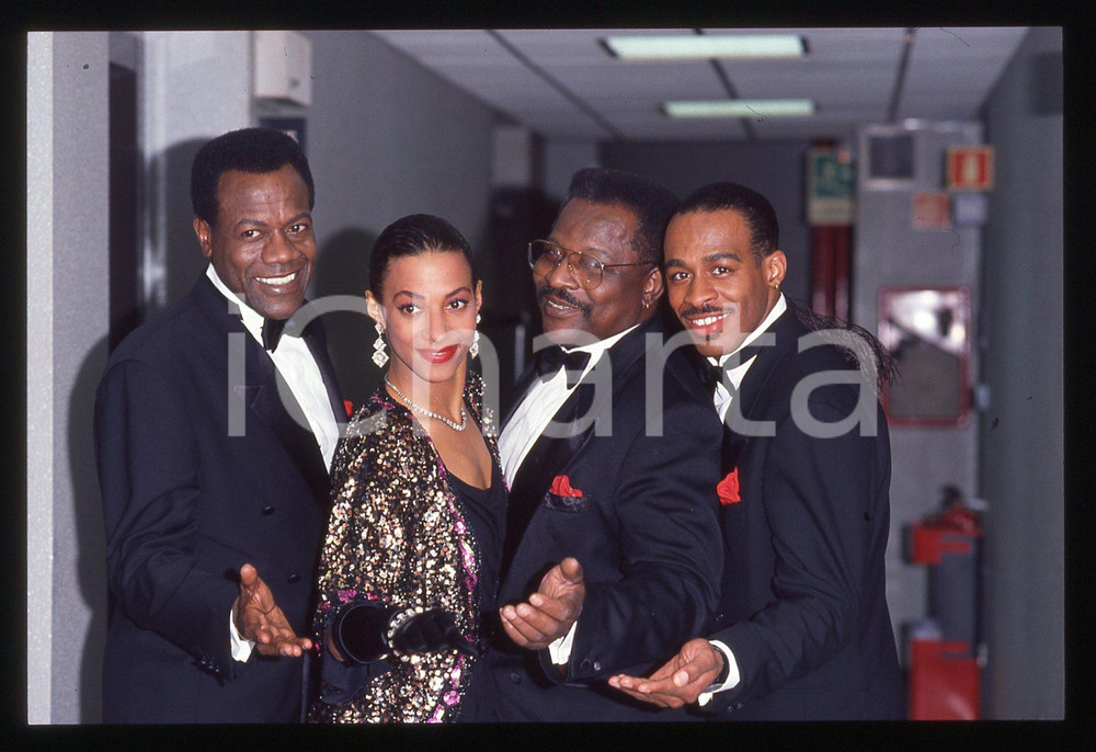 35mm vintage slide* 1991 TELEMIKE - THE PLATTERS backstage (5)