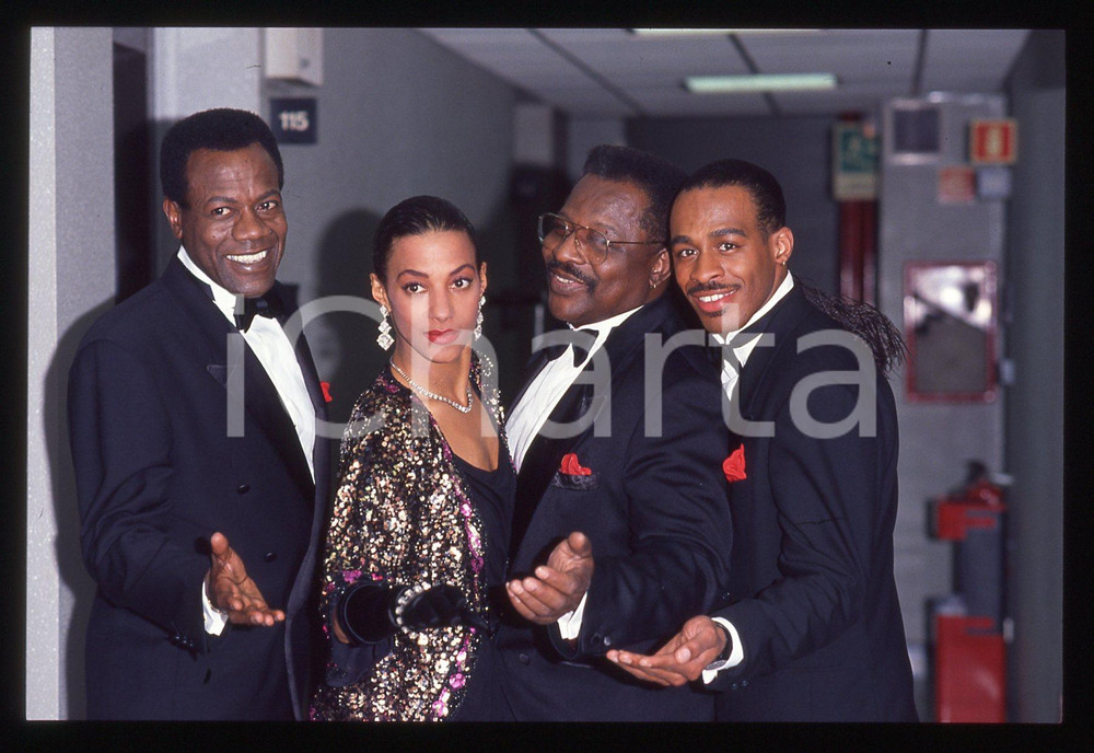 35mm vintage slide* 1991 TELEMIKE - THE PLATTERS backstage (6)