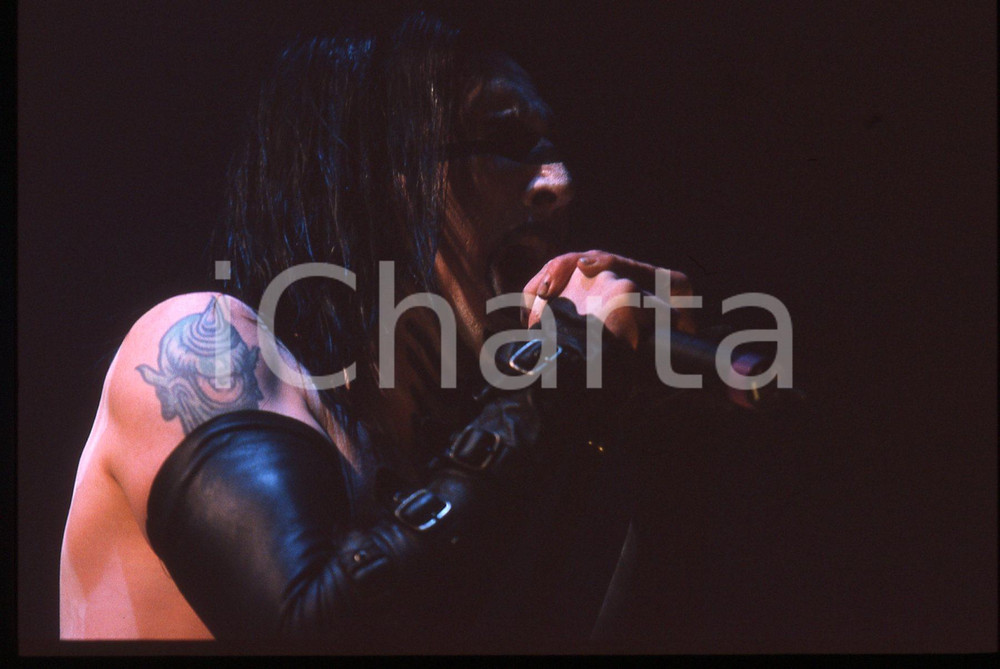 35mm vintage slide* 2001 MILANO Marilyn MANSON Guns, God and Government tour 12