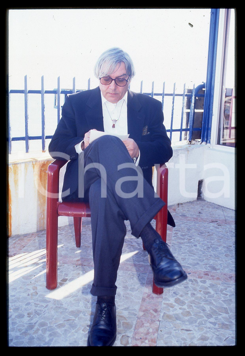 35mm vintage slide* 1990ca ITALIA - COSTUME Milo MANARA ritratto (13)