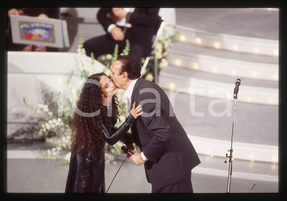 35mm vintage slide* 1995 FESTIVAL DI SANREMO Pippo BAUDO Archinoam NINI - NOA