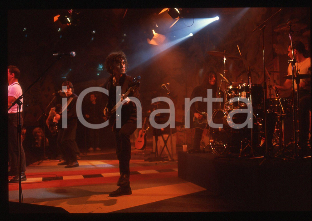 35mm vintage slide* 1989 DISCORING - NOISEWORKS durante l'esibizione (2)