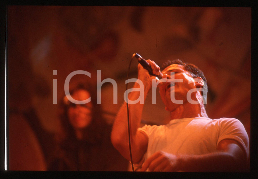 35mm vintage slide* 1989 DISCORING - NOISEWORKS Jon STEVENS Esibizione (7)