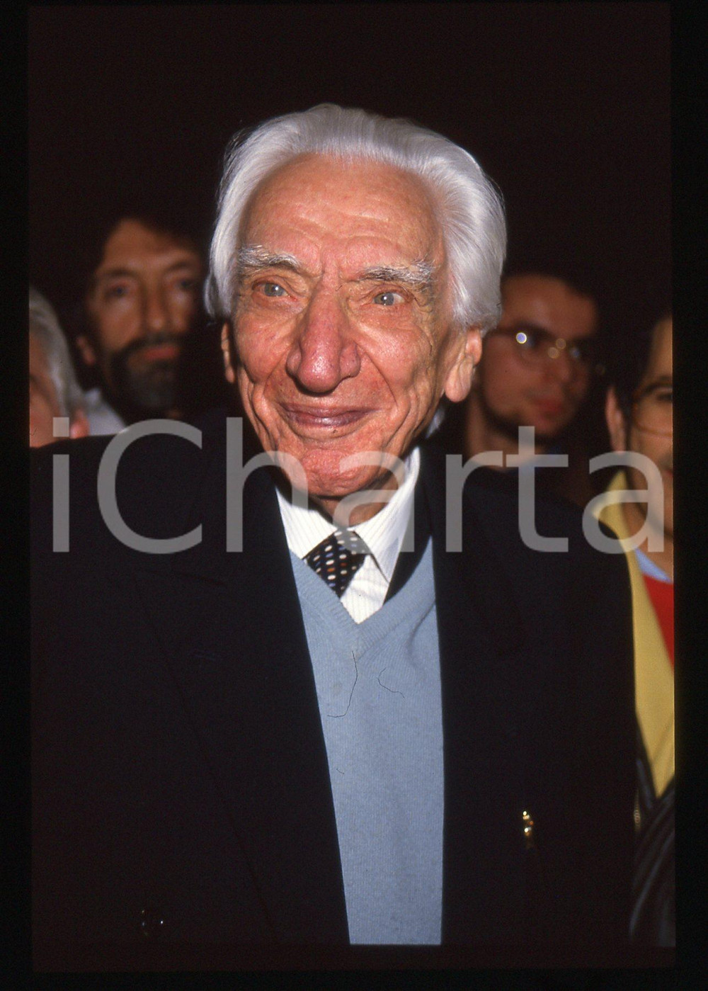 35mm vintage slide* 1985ca MILANO Cesare MUSATTI al Piccolo Teatro (6)