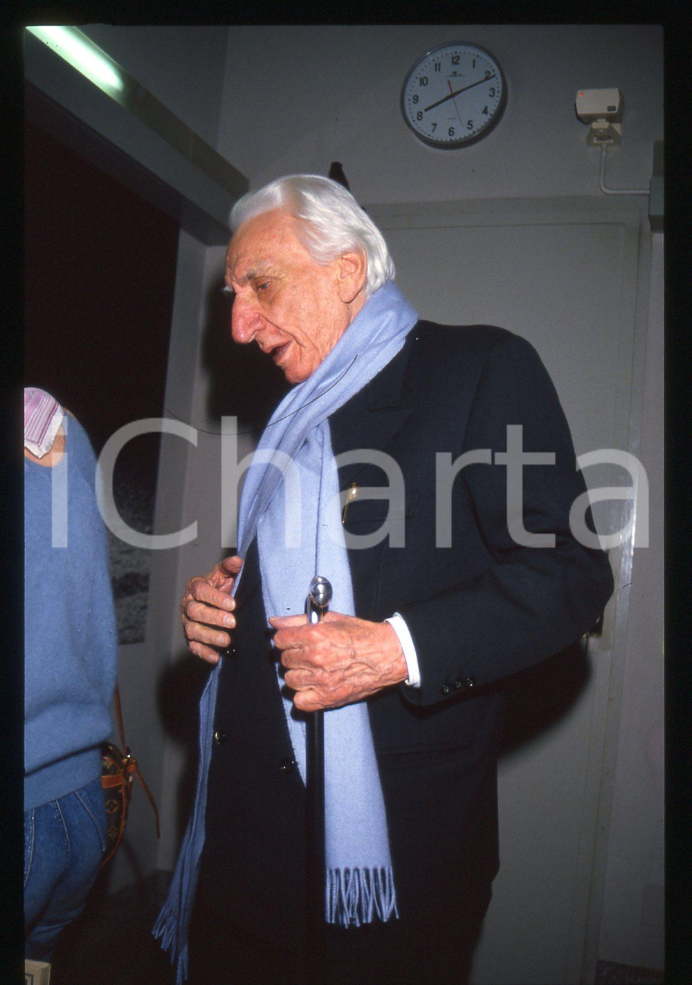 35mm vintage slide* 1985ca MILANO Cesare MUSATTI al Piccolo Teatro (7)