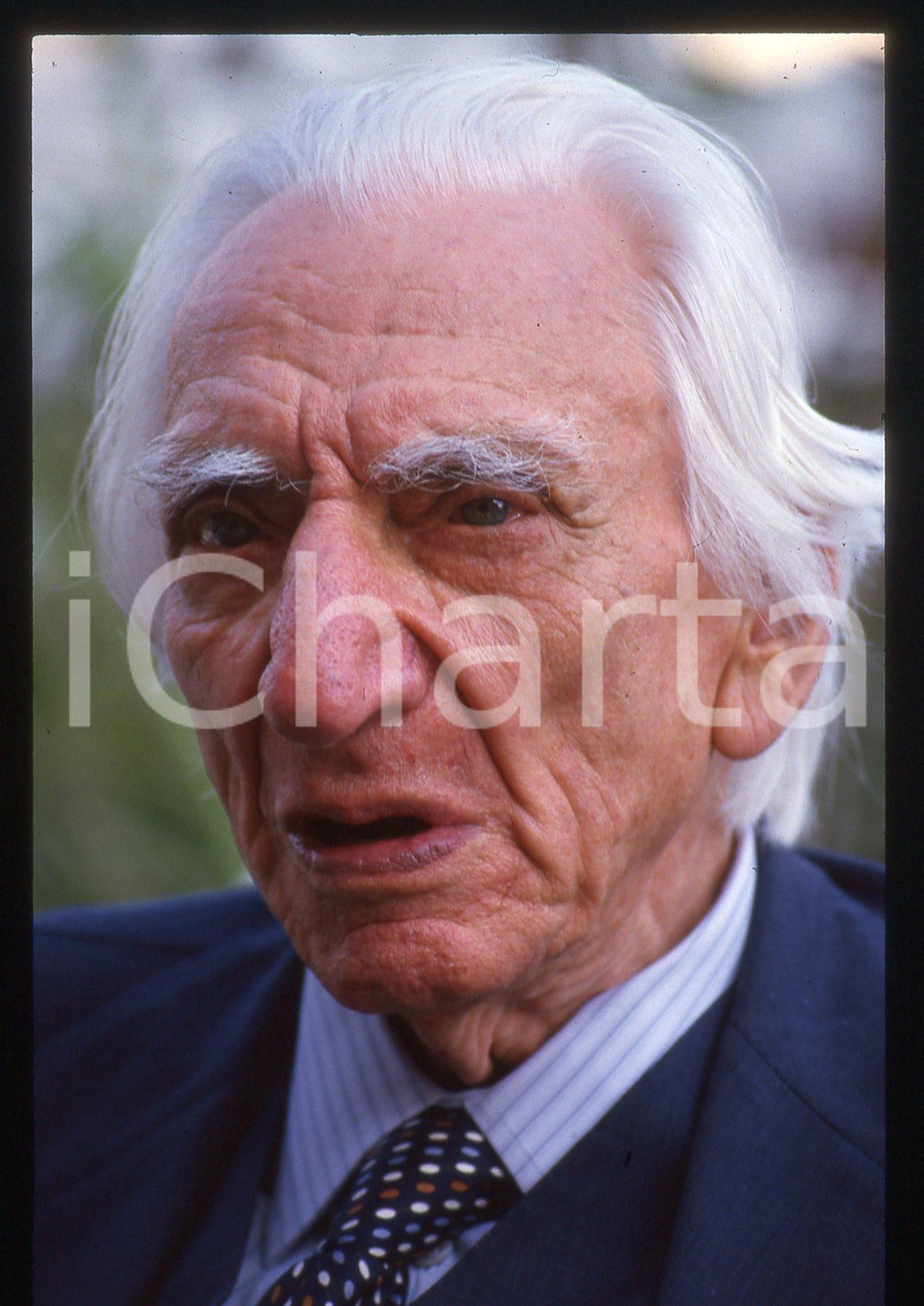 35mm vintage slide* 1985ca VENEZIA LIDO Cesare MUSATTI Ritratto (20)