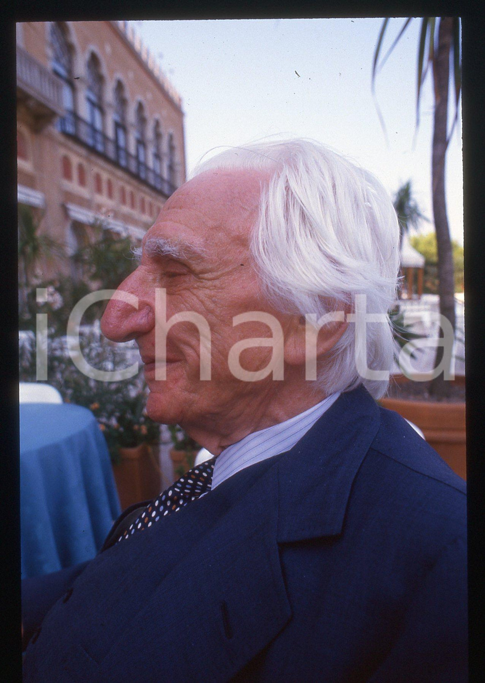 35mm vintage slide* 1985ca VENEZIA LIDO Cesare MUSATTI Ritratto (32)