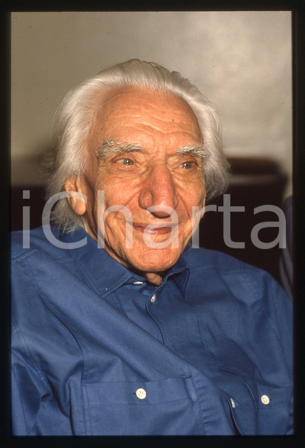 35mm vintage slide* 1985ca ITALIA - COSTUME Cesare MUSATTI Ritratto (35)