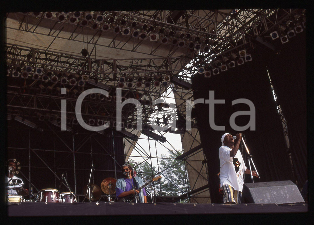 35mm vintage slide* 1990ca ITALIA - MUSICA Jimmy CLIFF durante un'esibizione *13