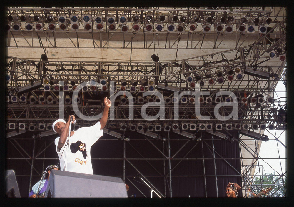35mm vintage slide* 1990ca ITALIA - MUSICA Jimmy CLIFF durante un'esibizione 17