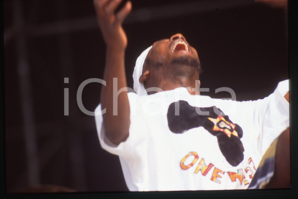 35mm vintage slide* 1990ca ITALIA - MUSICA Jimmy CLIFF durante un'esibizione 18