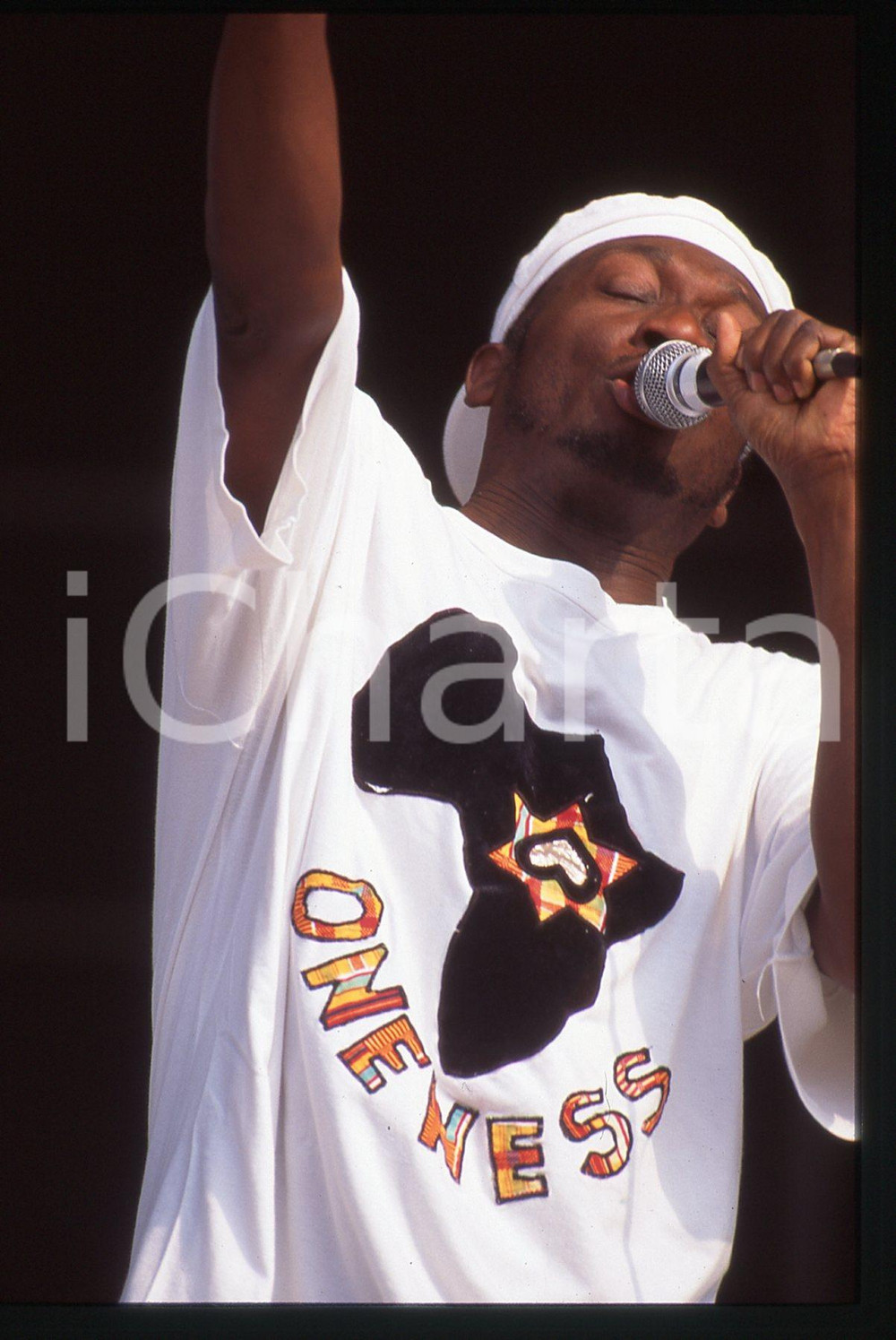 35mm vintage slide* 1990ca ITALIA - MUSICA Jimmy CLIFF durante un'esibizione 13