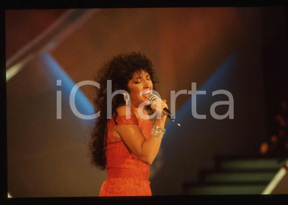 35mm vintage slide* 1988 FESTIVAL DI SANREMO Marcella BELLA Ritratto (7)