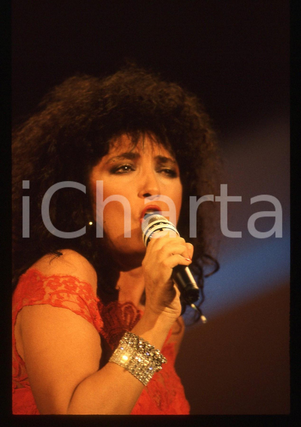 35mm vintage slide* 1988 FESTIVAL DI SANREMO Marcella BELLA Ritratto (10)