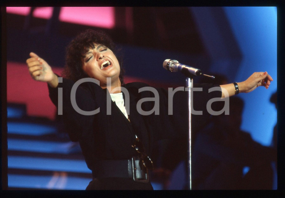 35mm vintage slide* 1987 FESTIVAL DI SANREMO Marcella BELLA Ritratto (6)