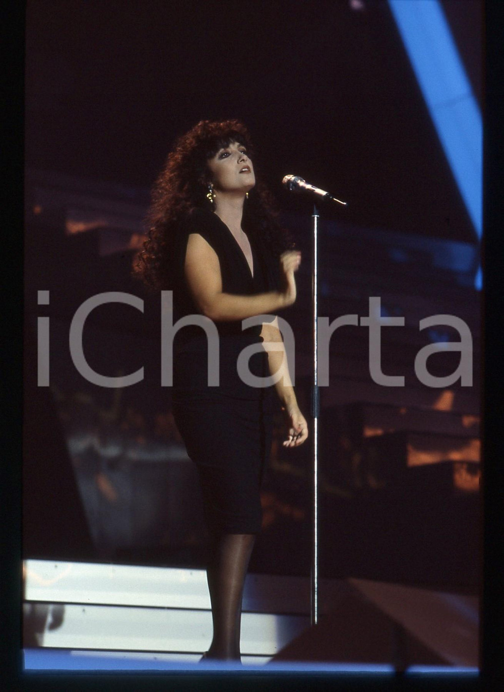 35mm vintage slide* 1987 FESTIVAL DI SANREMO Marcella BELLA Ritratto (7)